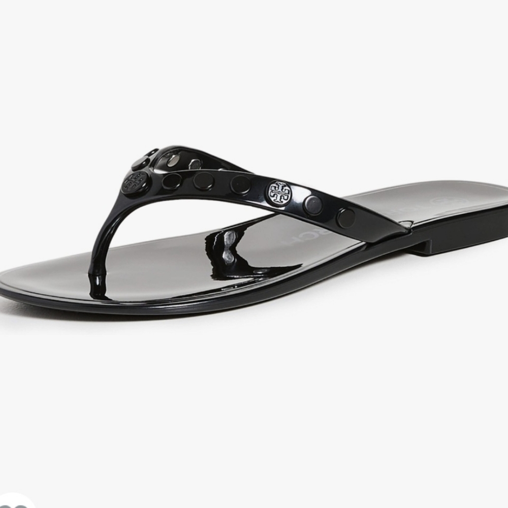 NWOB Tory Burch jelly sandal studded 11 black